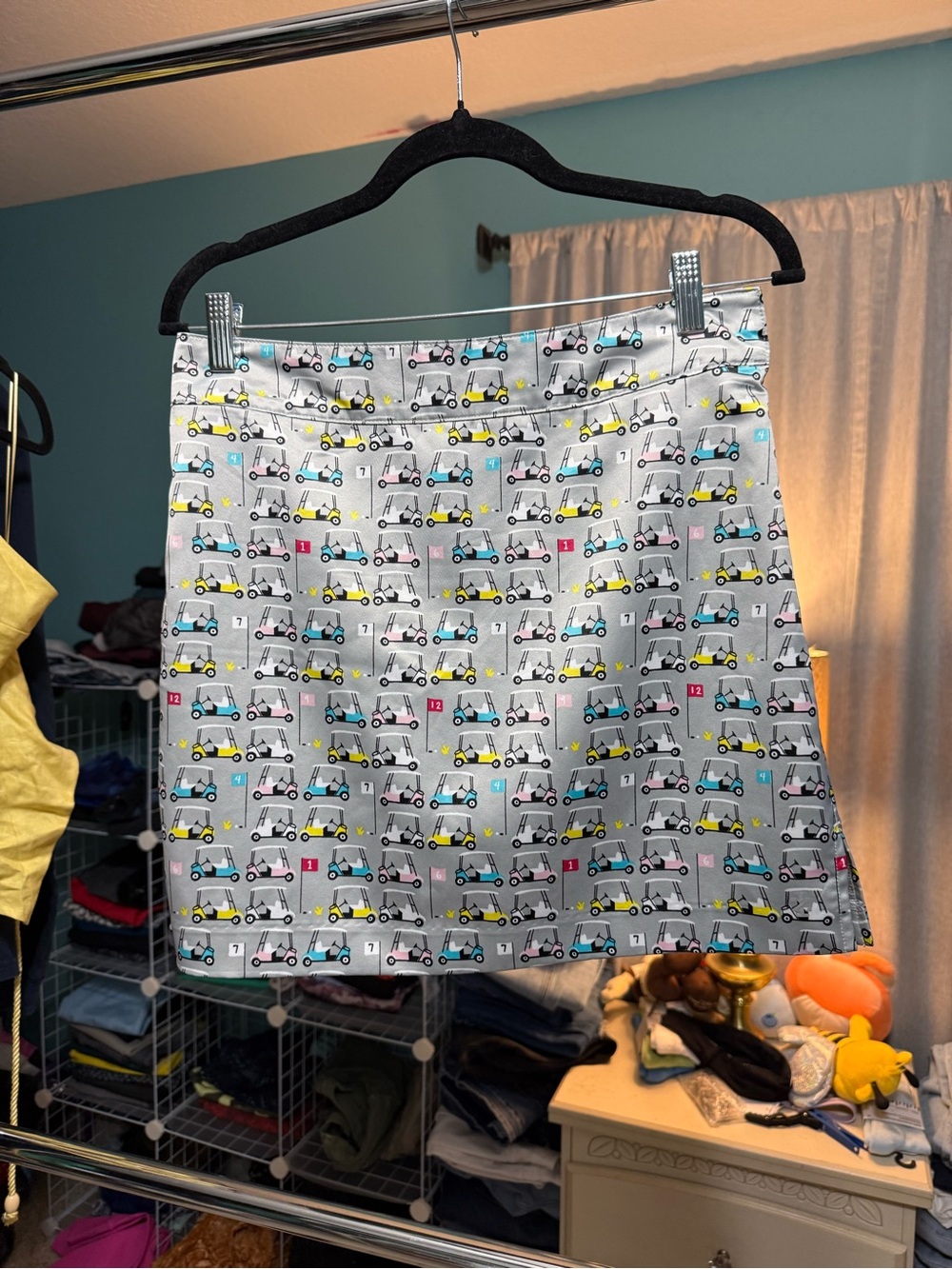 IZOD Golf Women’s Golf Cart Print Skort Skirt Gray Multicolor Size 2